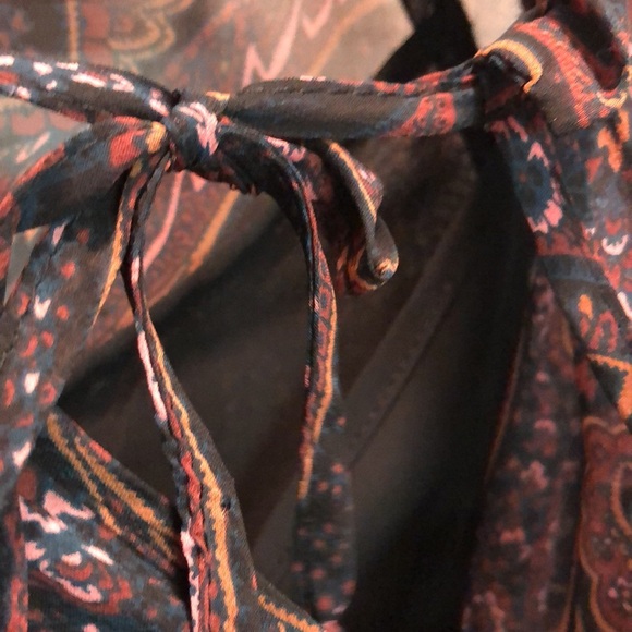 Allison Joy Lined Sheer Moody Paisley Dress Whimsigoth szXS/M - Picture 5 of 6